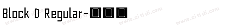 Block D Regular字体转换